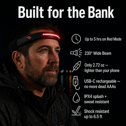 TerraBeam Red Light Headlamp